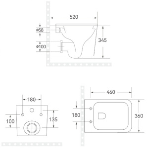 Комплект инсталляции Grohe Rapid Sl 38772SH0 с унитазом Roxen Cube Tornado 530135-01 Rimless Soft Close
