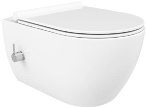 Подвесной унитаз CeraStyle City HC00206PH00 безободковый с функцией биде, белый