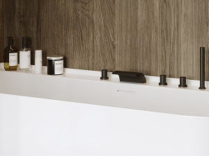 Ванна из искусственного камня Belux Атланта BA-1700 белый матовый Solid Surface, 170х75