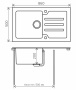 Кухонная мойка Tolero Ceramic Glass TG-860 B