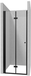 Душевая дверь Deante Kerria Plus Nero KTSXN42P / KTSXN41P / KTSXN43P, 100, прозрачный
