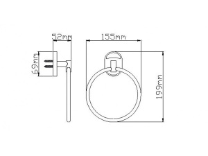 Держатель для полотенец Wisent WP2804