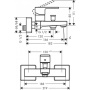 Смеситель для ванны Hansgrohe Vernis Shape 71450000