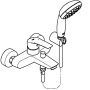 Смеситель для ванны Grohe Eurosmart 33302003