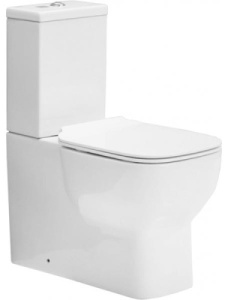 Напольный унитаз BelBagno Vaso BB127CP безободковый, белый