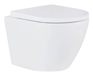 Комплект инсталляции Grohe Rapid SL 38772001 с брашированной кнопкой и подвесным унитазом Roxen Antares Tornado 530185-02, оружейная сталь