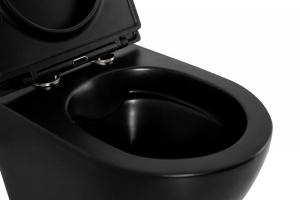 Подвесной унитаз BelBagno Colorato BB062CHR-MB безободковый, черный матовый