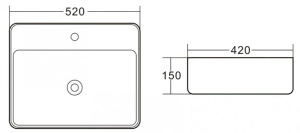 Умывальник BelBagno BB1367