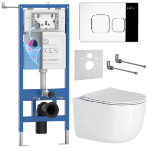 Комплект инсталляции 6 в 1 Roxen StounFix Dual Fresh 964469 с аромадозатором, хром глянец
