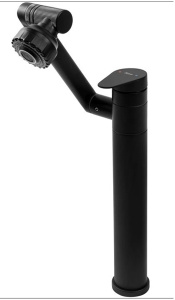 Смеситель для умывальника Rea Paco Black matt B0536