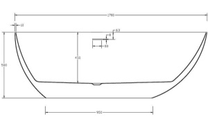 Акриловая ванна Abber AB9211MB