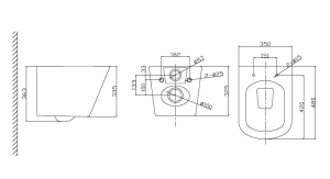 Комплект инсталляции Grohe Rapid SL 38772001 с унитазом Taliente Coretto CR25200