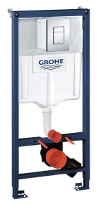 Комплект инсталляции Grohe Rapid SL с подвесным унитазом Grohe Euro (39328000 + 39330001 + 38772001)