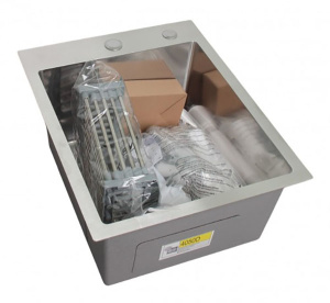 Кухонная мойка Wisent WS-34050D/GER013 с коландером и дозатором