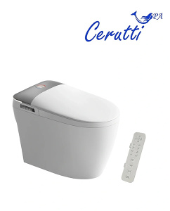 Умный приставной унитаз Cerutti Ersilia Smart CT10616 с функцией биде и импульсным смывом