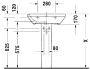 Умывальник Duravit DuraStyle 600 2319600000