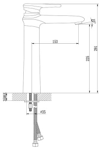 Смеситель для умывальника Lemark Status LM4409C