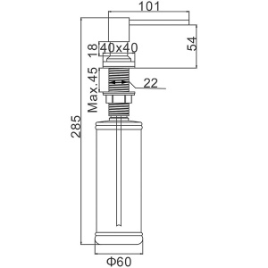 Дозатор для моющих средств Gerhans K50404G
