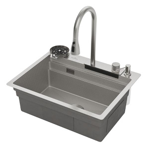 Кухонная мойка Roxen Stage Plus 560250-60-S многофункциональная в комплекте с измельчителем Bort Master Eco Control 93417999