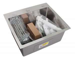 Кухонная мойка Wisent WS-35044D-114 с коландером и дозатором