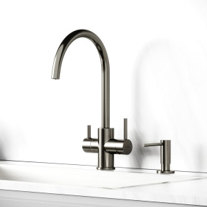 Смеситель для кухонной мойки Sancos Taper SC4012GG с подключением к фильтру воды
