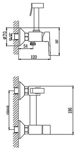 Смеситель для биде Haiba HB5513