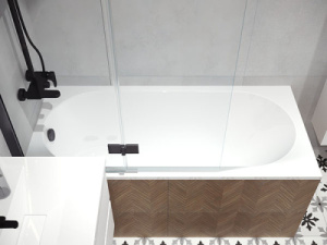 Ванна из искусственного камня Belux Классика 3 1700 белый матовый Solid Surface, 170х75