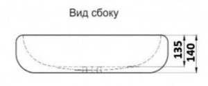 Умывальник CeramaLux 433GG
