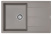 Кухонная мойка AquaSanita Rock SQR 103, 78х51, alumetallic