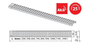 Решетка для душевого трапа AlcaPlast Line-1450M