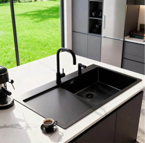 Кухонная мойка Axus LS-7848BD с коландером и дозатором