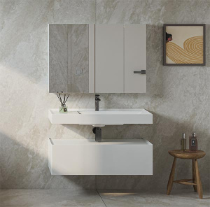 Умывальник Belux Триумф 1200-02 белый матовый Solid Surface