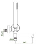 Смеситель для ванны Ganzer GZ19132
