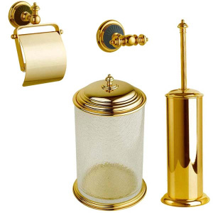 Мусорное ведро Boheme Palazzo 10108 / 10158, матовый, золото, белый
