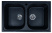 Кухонная мойка Granrus GR-785 W, 79х50, черный