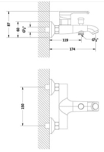 Набор смесителей Boch Mann Ida BM10429