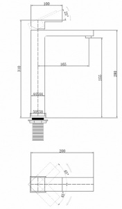 Смеситель для умывальника Abber Daheim AF8211NG
