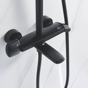 Душевая стойка Rose R3936H / R3936T, черный