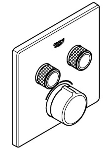 Смеситель встраиваемый Grohe SmartControl 29148000 (2 функции)