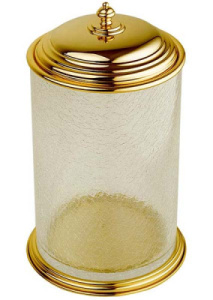 Мусорное ведро Boheme Palazzo 10108 / 10158, матовый, золото, белый