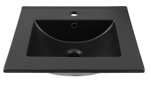 Умывальник Aquanet Flat 50 / 60 / 70 / 80 / 90 / 100 черный матовый, 101х47, черный матовый