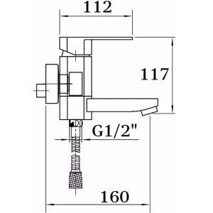 Смеситель для ванны Ganzer GZ06031-Е