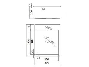 Кухонная мойка Wisent WS-34050BD/GER013 с коландером и дозатором