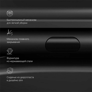 Подвесной унитаз AM.PM Func C8F1701MBSC