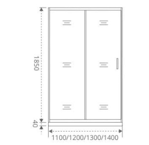 Душевая дверь Good Door Infinity WTW-G-CH, 110х185, матовый