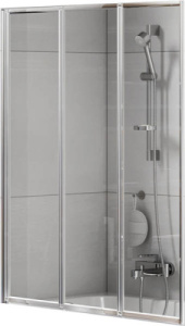 Душевая шторка на ванну New Trendy Trex P-0153 / P-0154, 100х140, прозрачный