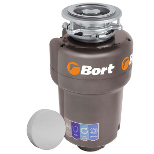 Кухонная мойка Roxen Stage 560250-60B PVD (оружейная сталь) в комплекте с аксессуарами и измельчителем Bort Titan Max Power 93410266 (Full Control)