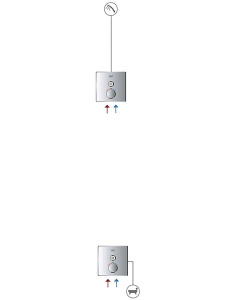 Смеситель встраиваемый Grohe SmartControl 29144000 (1 функция), хром