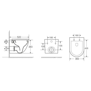 Подвесной унитаз AV Engineering Comfort X2 AVWHR203X2