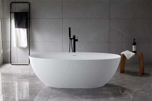 Ванна из искусственного камня Vincea VBT-4S01MW, 170х76, белый матовый